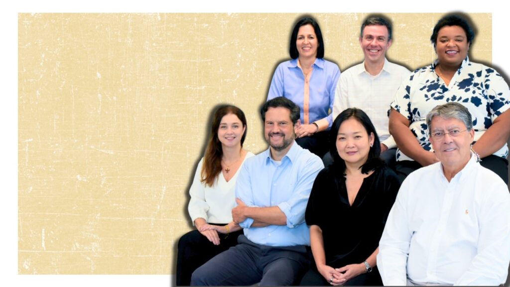 Diretores do comitê executivo, da Ardagh, Karina Ribeiro, Thiago Gnecco, Sibeli Xavier, Ana Laura Cezare, Ricardo Bonazzi, Vania Akabane e Jorge Bannitz